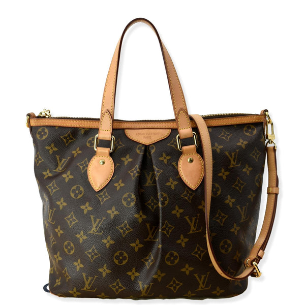 LOUIS VUITTON Palermo PM Monogram Canvas Shoulder Bag Brown