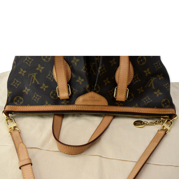 LOUIS VUITTON Palermo PM Monogram Canvas Shoulder Bag Brown