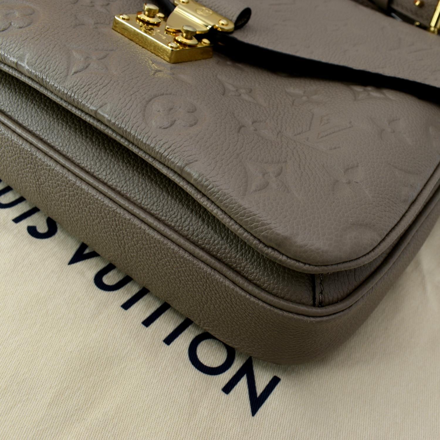 Taupe Louis Vuitton Monogram Empreinte Pochette Metis Satchel