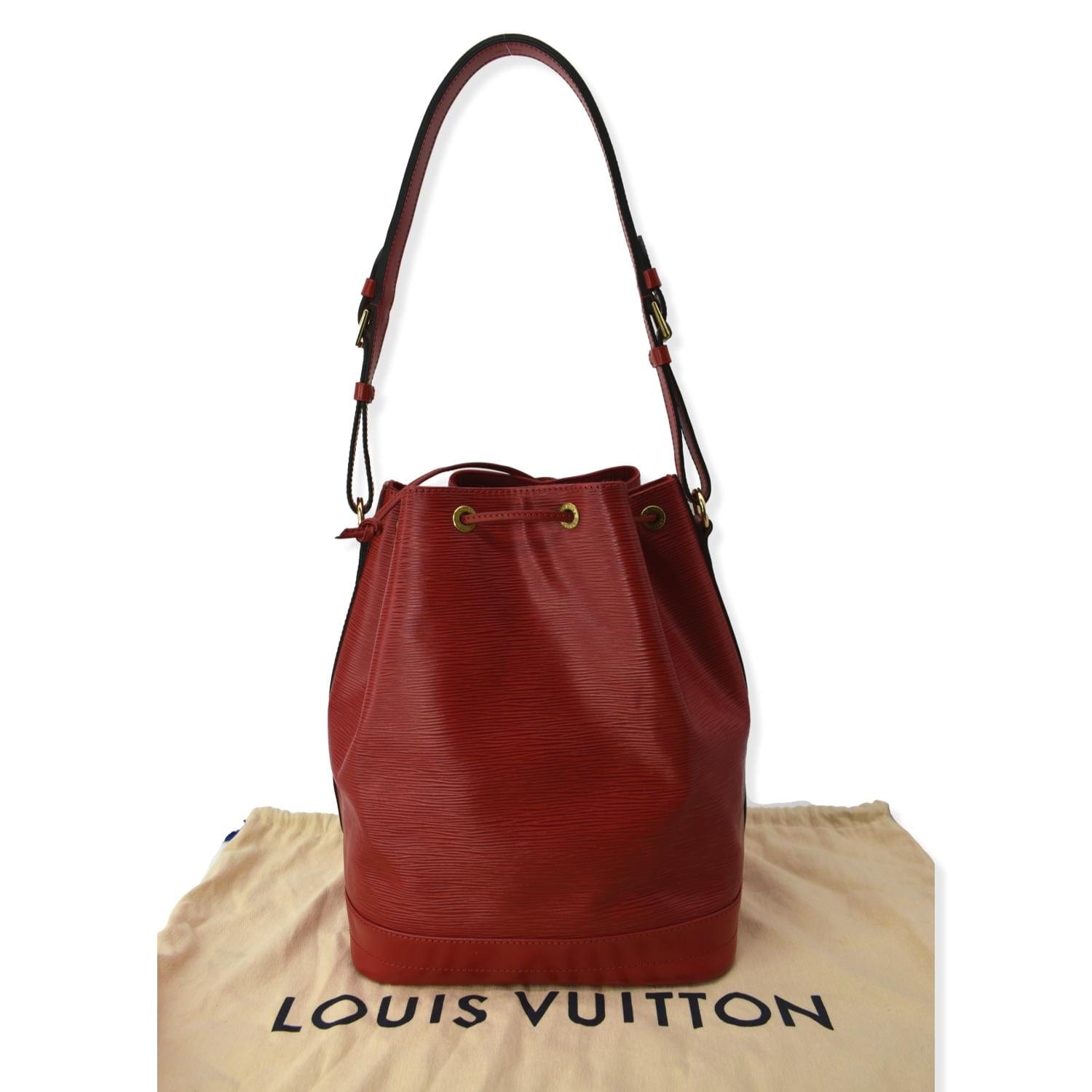 LOUIS VUITTON Epi Leather Red Large Noe Shoulder Bag
