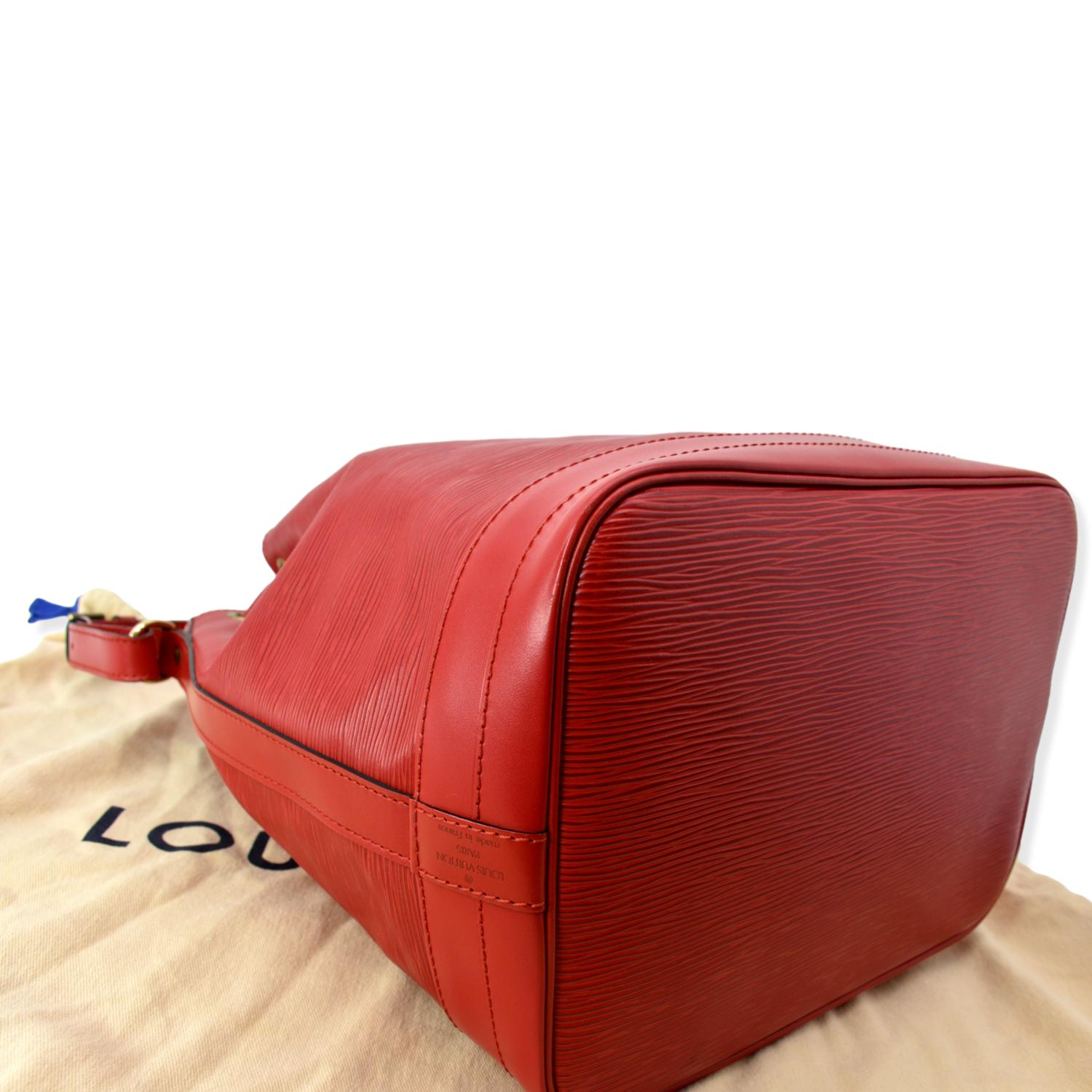 Louis Vuitton Felicie Set, Red Epi Leather, Preowned in Dustbag WA001