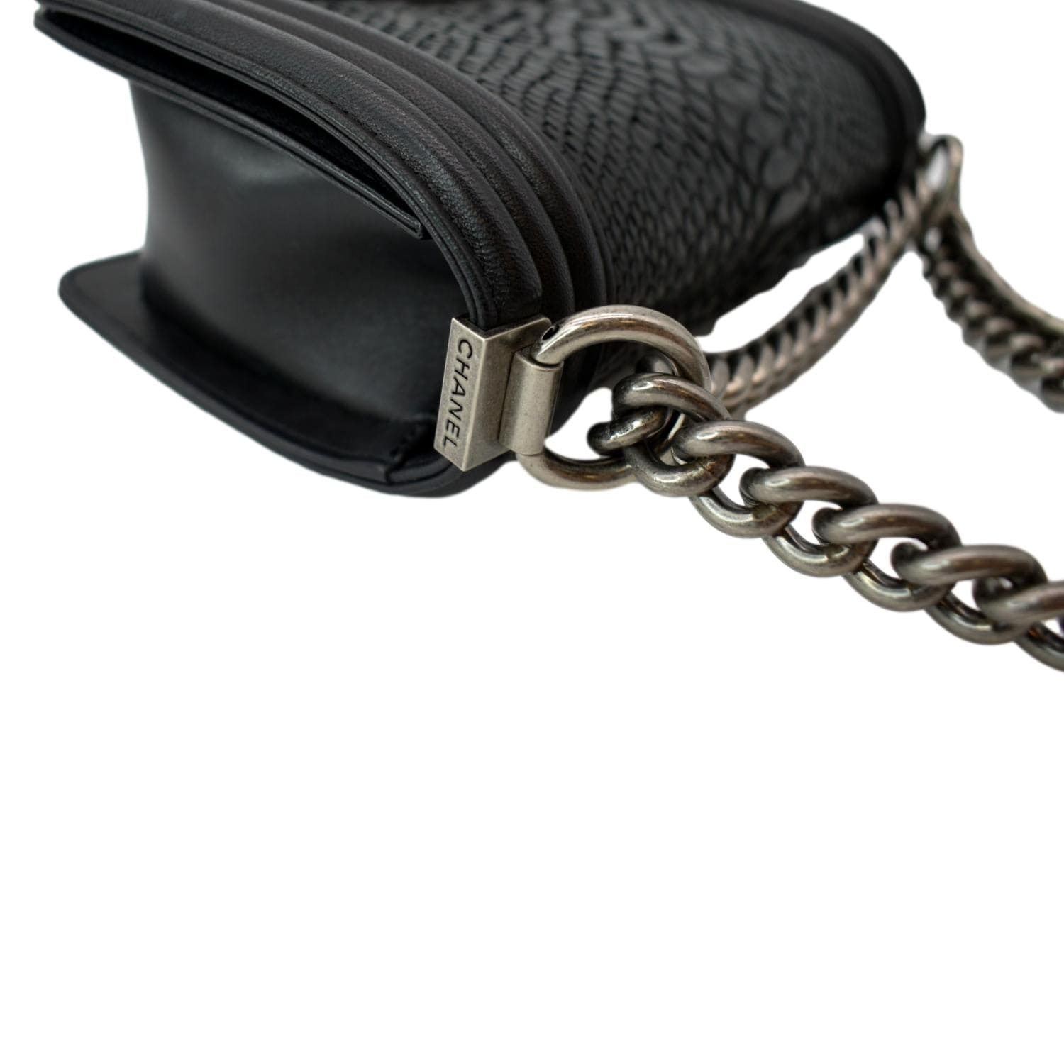Chanel Classic Python Rectangular Mini Flap Bag