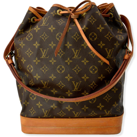 LOUIS VUITTON  Large Noe Monogram Canvas Shoulder Bag Brown