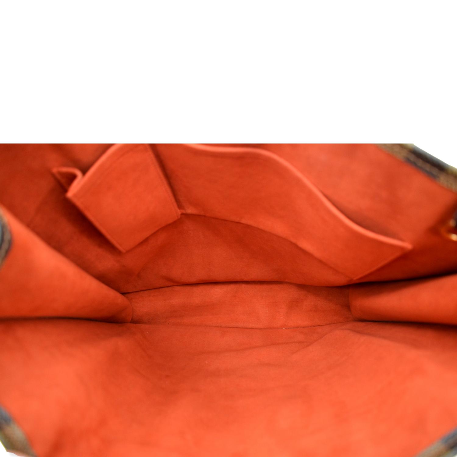 Louis Vuitton Damier Ebene Sac Plat PM Brown Cloth ref.958315