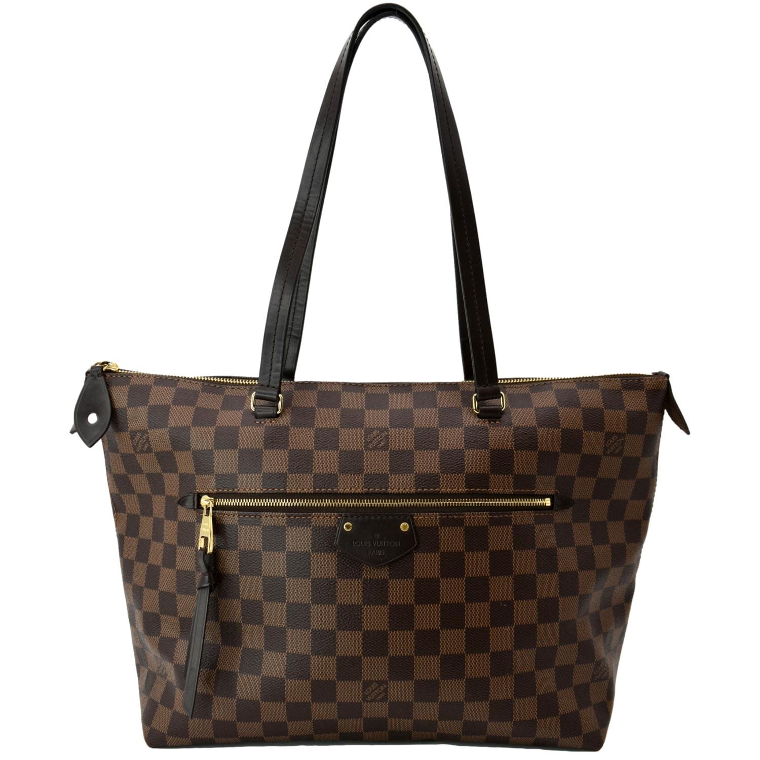 LOUIS VUITTON Iena MM Damier Ebene Shoulder Bag Brown