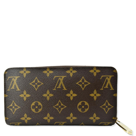 LOUIS VUITTON Monogram Canvas Zippy Long Wallet Brown