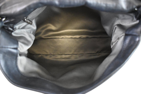 CHANEL Brooklyn Patchwork Flap Patent Leather Shoulder Bag Black