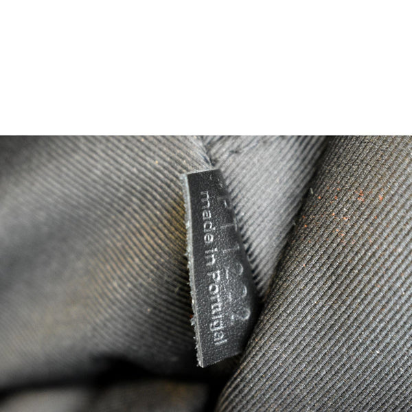 LOUIS VUITTON Volga Monogram Empreinte Chain Pochette Bum Bag Black