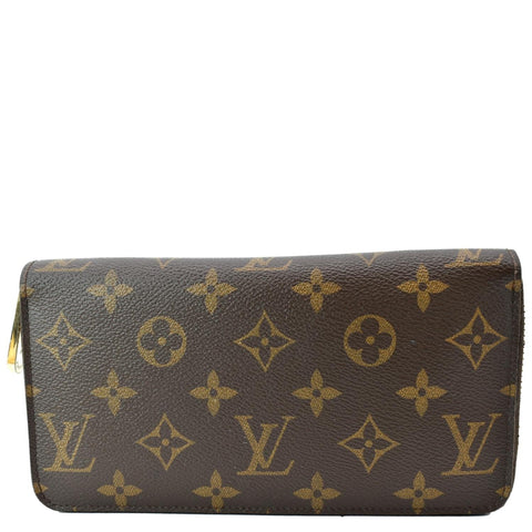 LOUIS VUITTON Monogram Canvas Zippy Long Wallet Brown