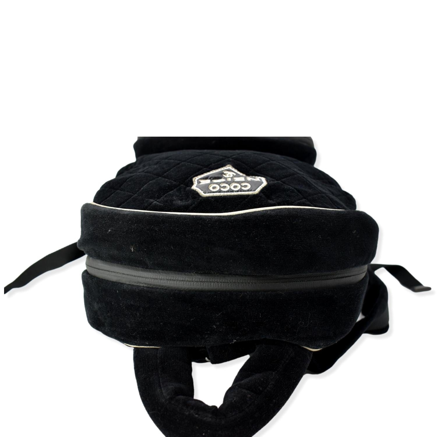 Chanel Black Medium Doudoune Nylon Tweed Coco Neige Cocoon Puffer Backpack  Bag