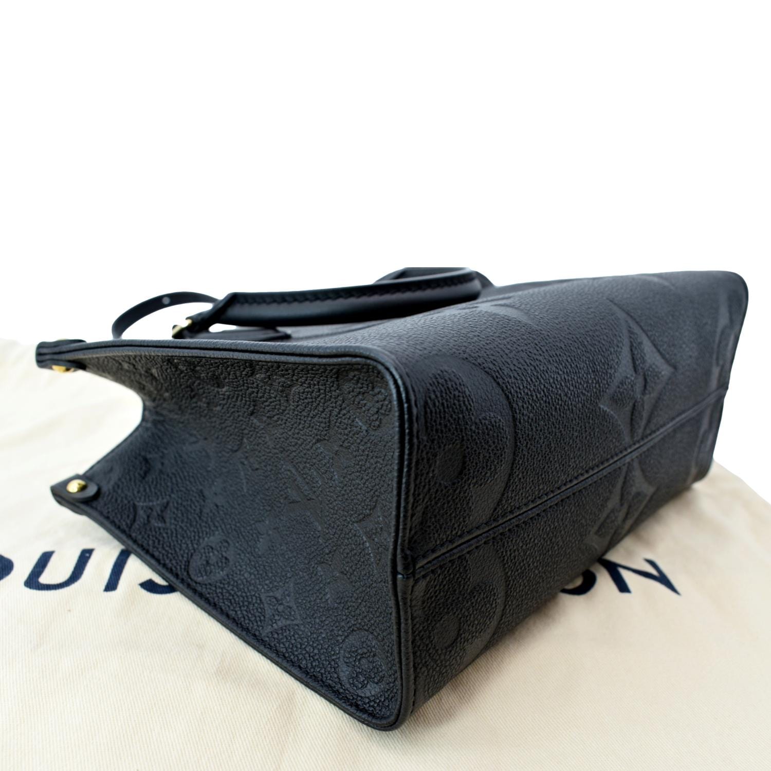 Louis Vuitton OnTheGo PM Bag In Black/Beige - Praise To Heaven
