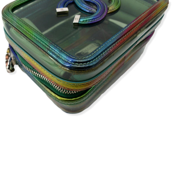 Chanel Vanity Case Small Filigree Rainbow Crossbody Bag