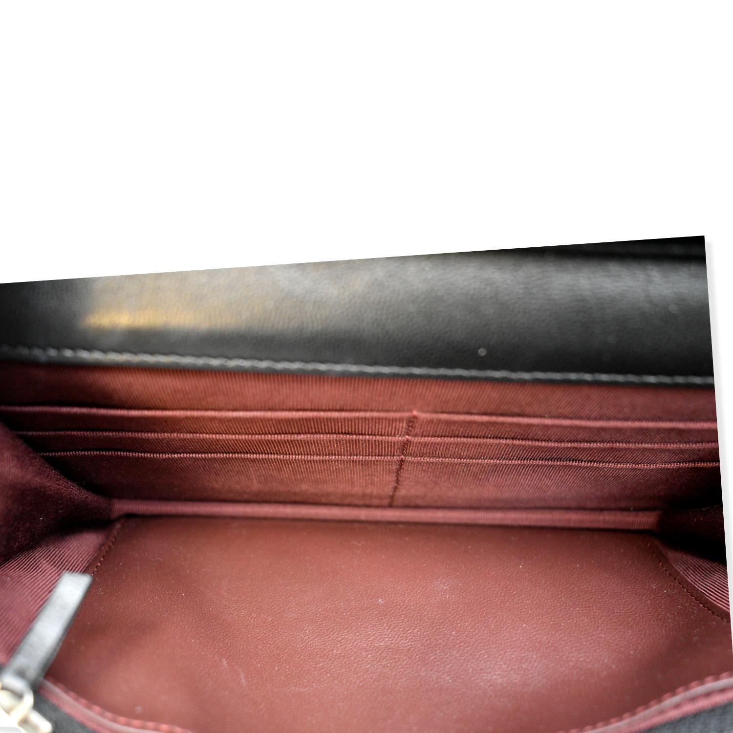 CHANEL Wallet On Chain Lambskin Leather WOC Crossbody Bag