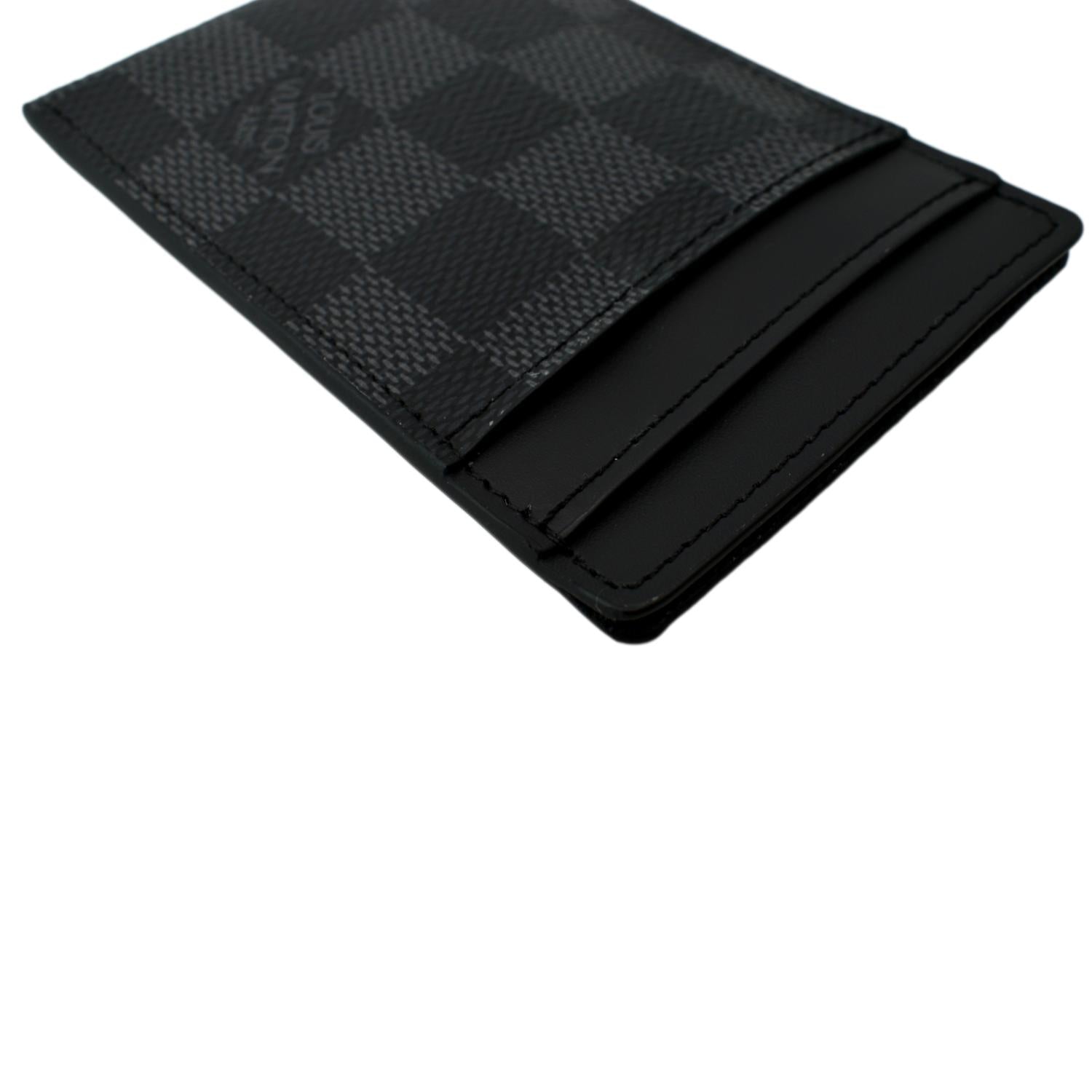 Louis Vuitton Damier Graphite Pince Card Holder - Black Money