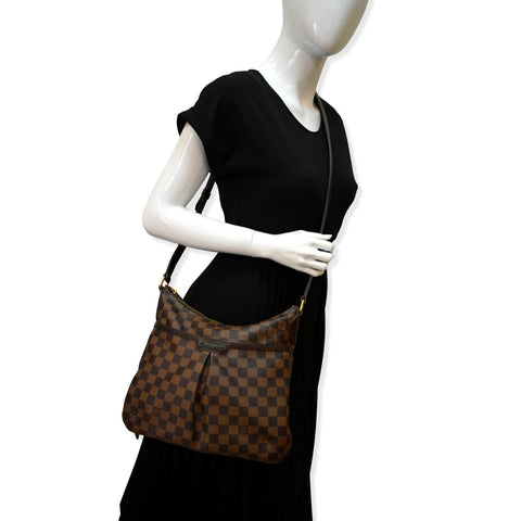 LOUIS VUITTON Bloomsbury PM Damier Ebene Crossbody Bag Brown