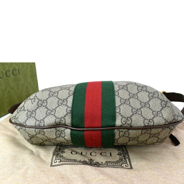 GUCCI Ophidia Small GG Supreme Canvas Shoulder Bag Beige 598125