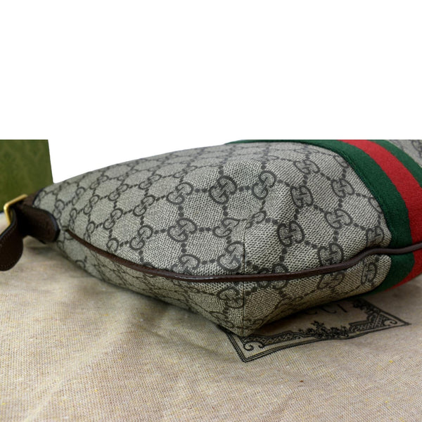 GUCCI Ophidia Small GG Supreme Canvas Shoulder Bag Beige 598125
