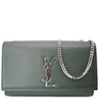 YVES SAINT LAURENT Kate Medium Leather Crossbody Bag Green
