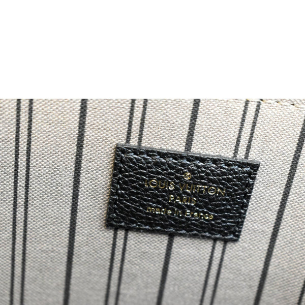 LOUIS VUITTON Metis Pochette Empreinte Leather Crossbody Bag Black
