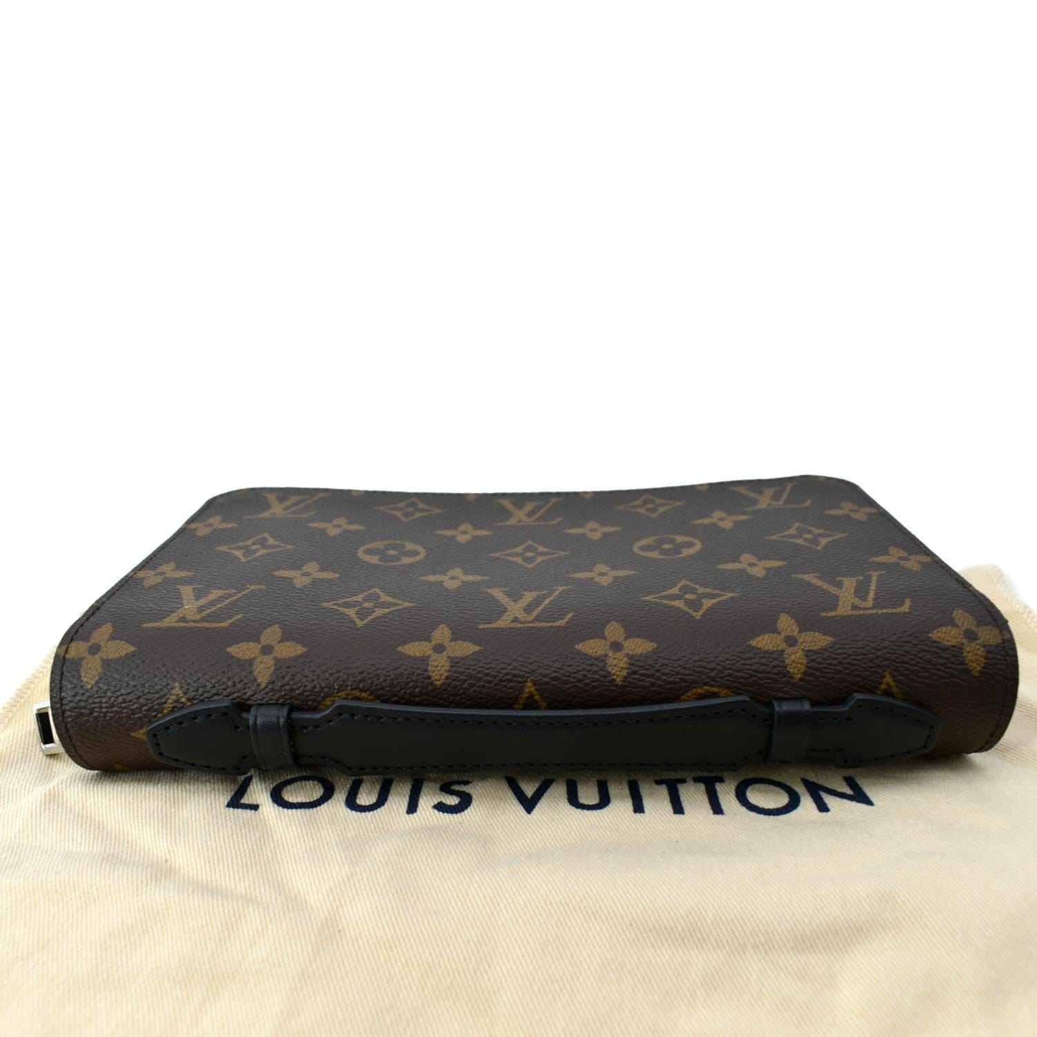 Zippy xl cloth clutch bag Louis Vuitton Brown in Cloth - 25259707