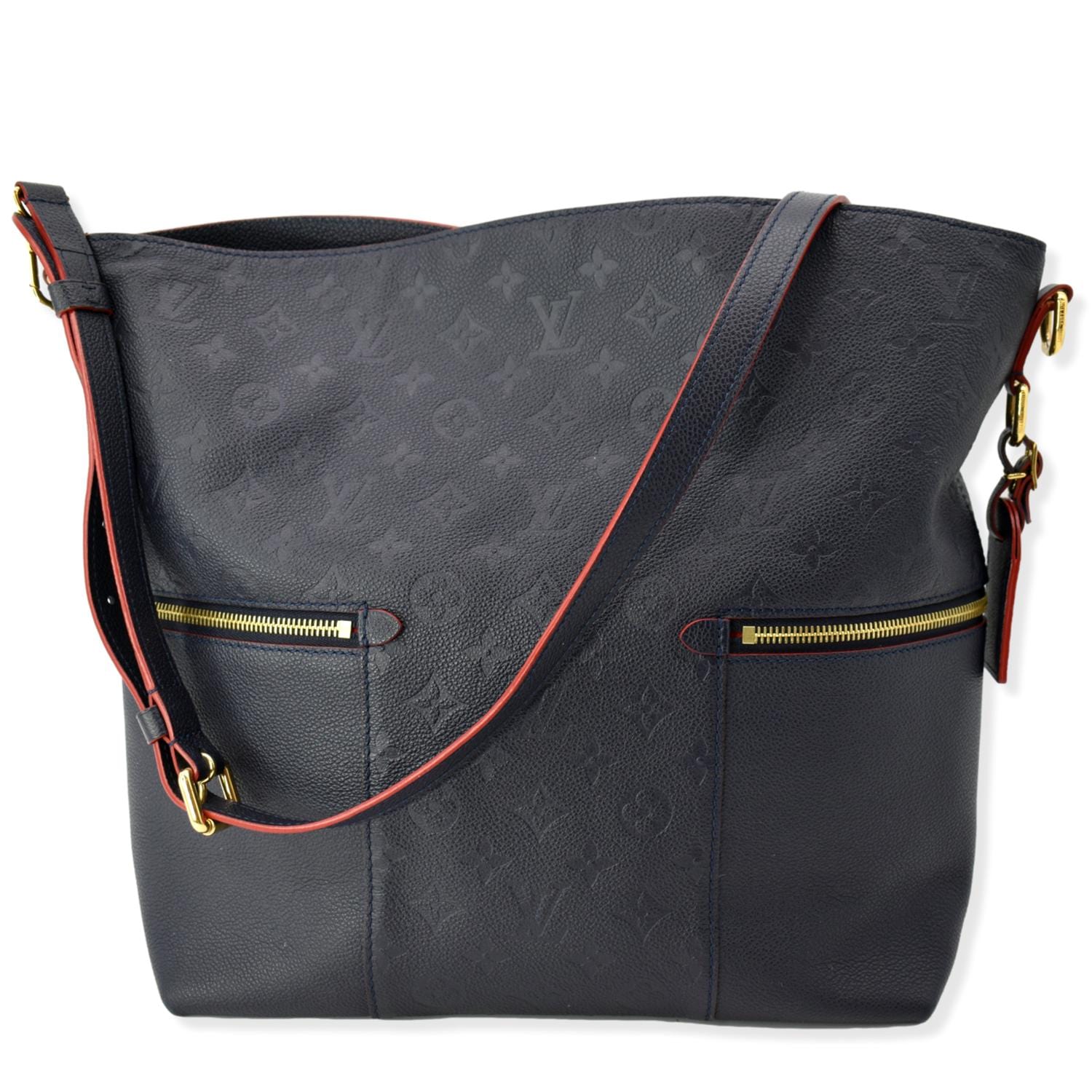 Louis Vuitton Melie Handbag Monogram Empreinte Leather Blue