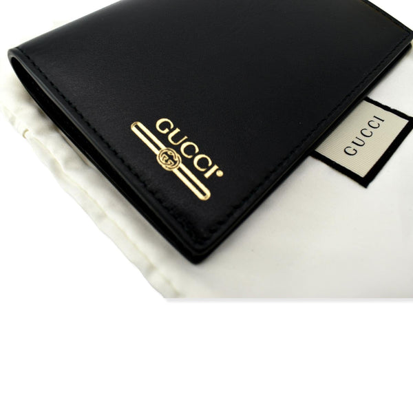 GUCCI Bi-Fold Leather Document Holder Black 547608
