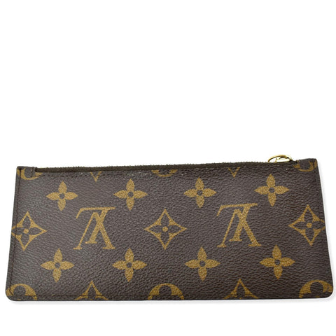 LOUIS VUITTON Felicie Zippered Monogram Canvas Insert Pouch Brown