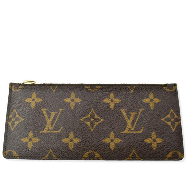 LOUIS VUITTON Felicie Zippered Monogram Canvas Insert Pouch Brown