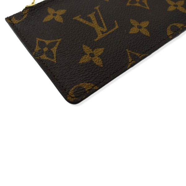 LOUIS VUITTON Felicie Zippered Monogram Canvas Insert Pouch Brown