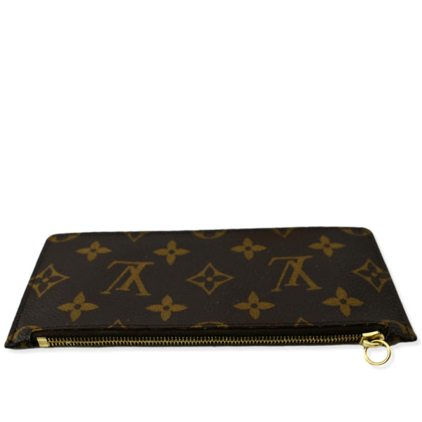 LOUIS VUITTON Felicie Zippered Monogram Canvas Insert Pouch Brown