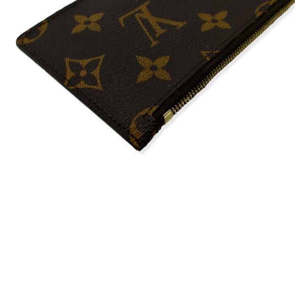 LOUIS VUITTON Felicie Zippered Monogram Canvas Insert Pouch Brown