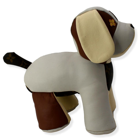 LOUIS VUITTON Doudou Oscar Dog Monogram Toy Beige