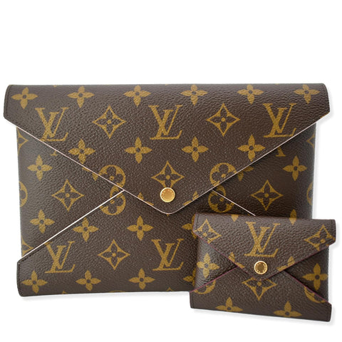 LOUIS VUITTON Kirigami Pochette Large/Small Monogram Canvas Clutch Brown - Hot Deals