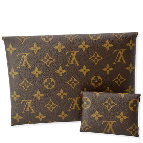 LOUIS VUITTON Kirigami Pochette Large/Small Monogram Canvas Clutch Brown - Hot Deals