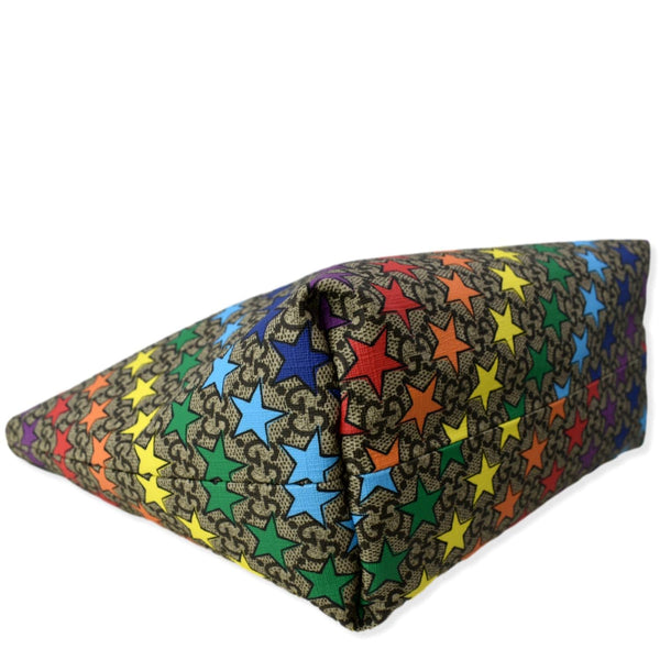 GUCCI Children's Rainbow Star Supreme Canvas Tote Bag Multicolor 410812