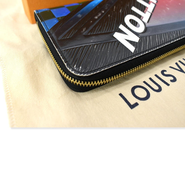 LOUIS VUITTON Race Print Limited Edition Epi Leather Zippy Wallet Multicolor