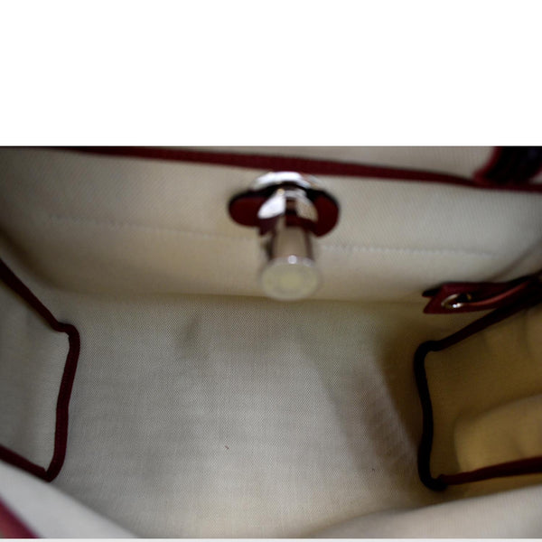 HERMES Herbag Zip Retourne 31 Toile Canvas Shoulder Bag White