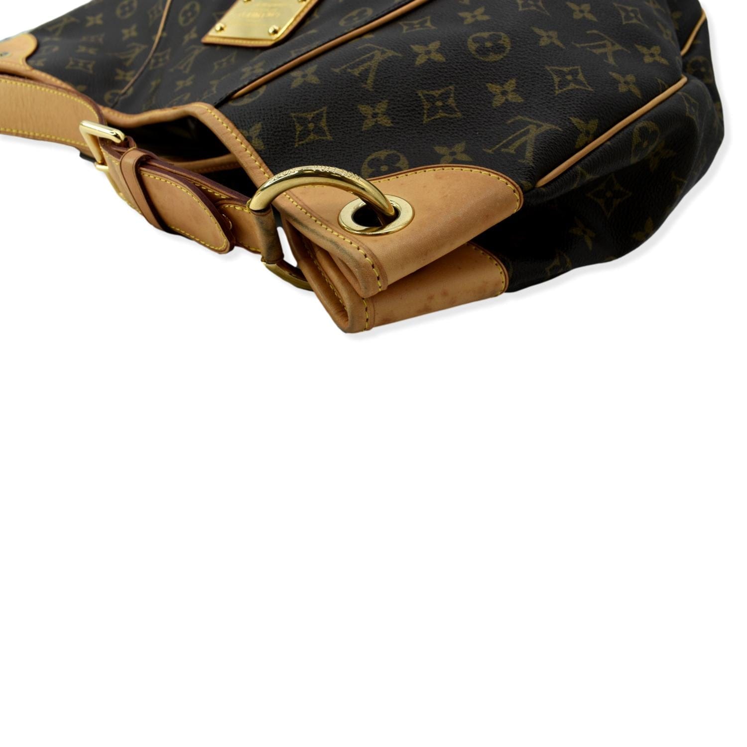 Authentic Louis Vuitton Brown Monogram Canvas Leather Galliera GM Shoulder  Bag - Organic Olivia
