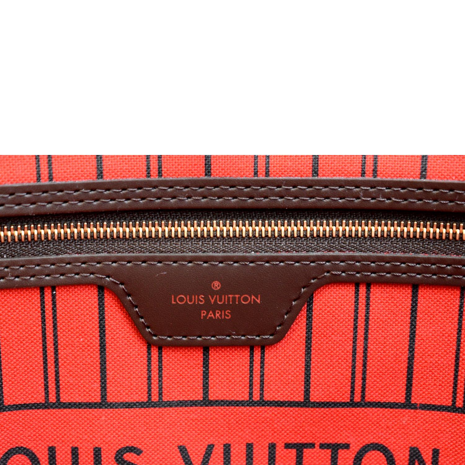 Authentic Louis Vuitton Neverfull GM Damier Ebene Tote Bag