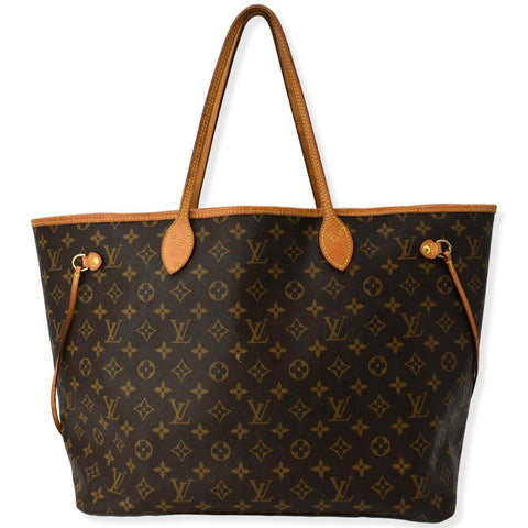 LOUIS VUITTON Neverfull GM Monogram Canvas Tote Bag Brown