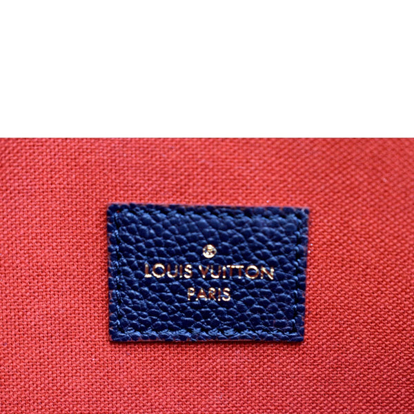 LOUIS VUITTON Felicie Monogram Empreinte Chain Pochette Crossbody Bag Blue