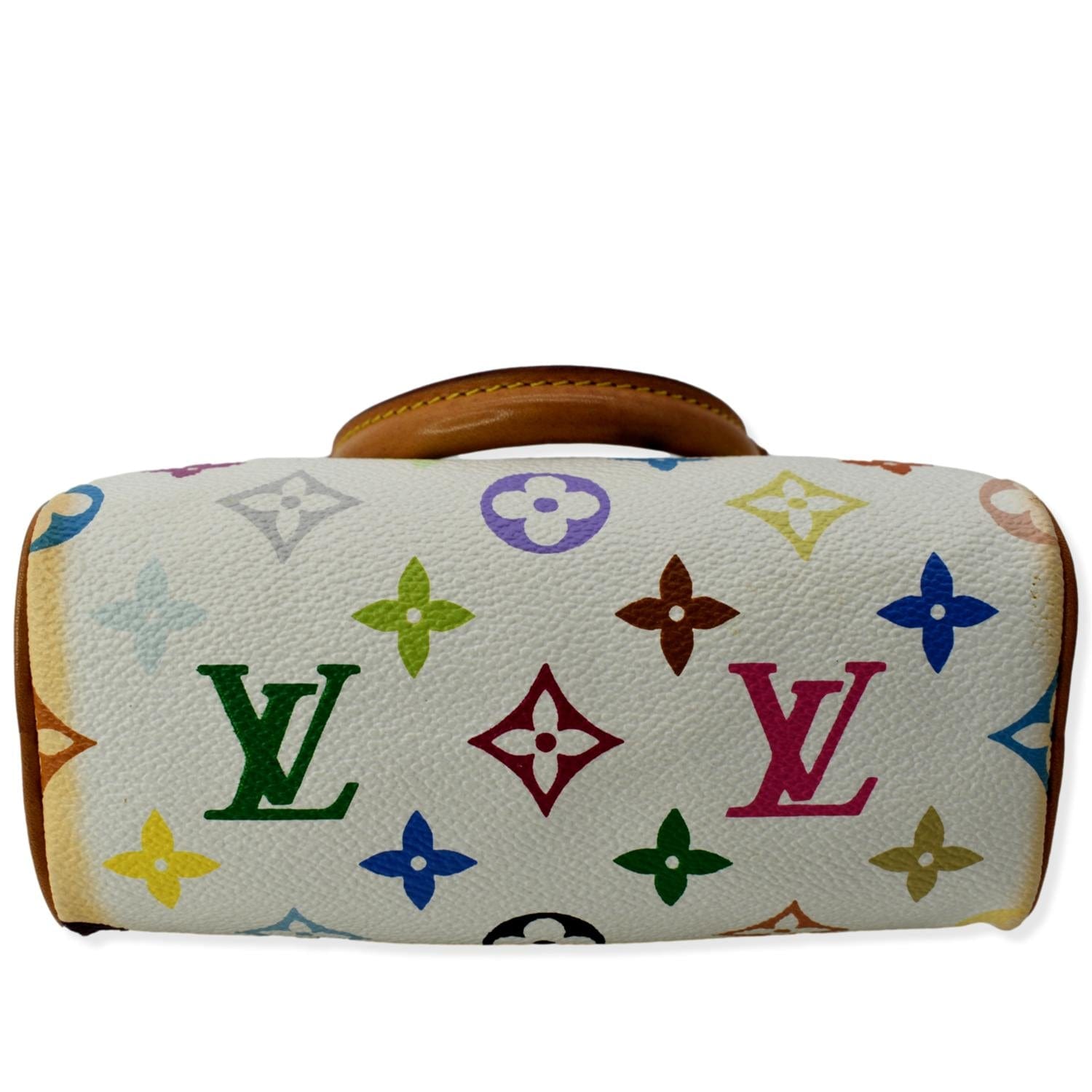 LOUIS VUITTON Nano Murakami Speedy Monogram Satchel Bag Multicolor