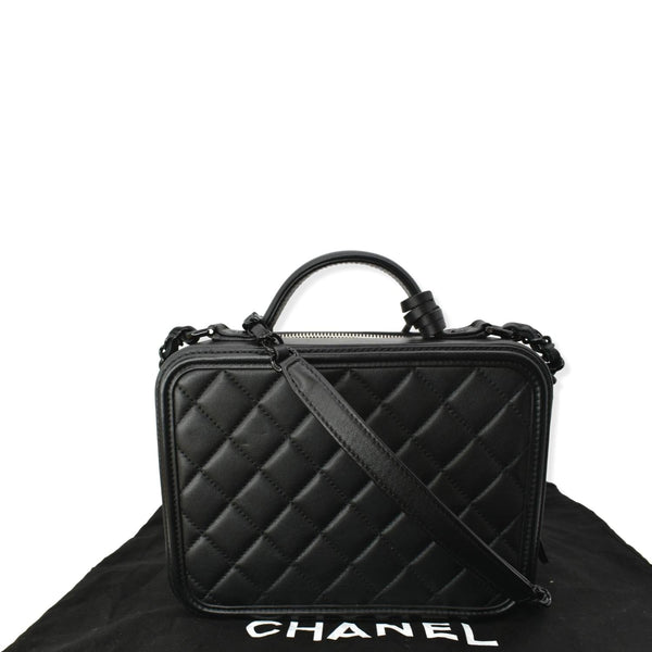 CHANEL Incognito CC Filigree Vanity Lambskin Shoulder Bag So Black