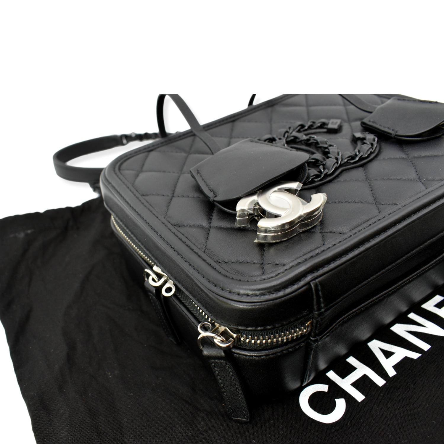 chanel pre owned box vanity bag item