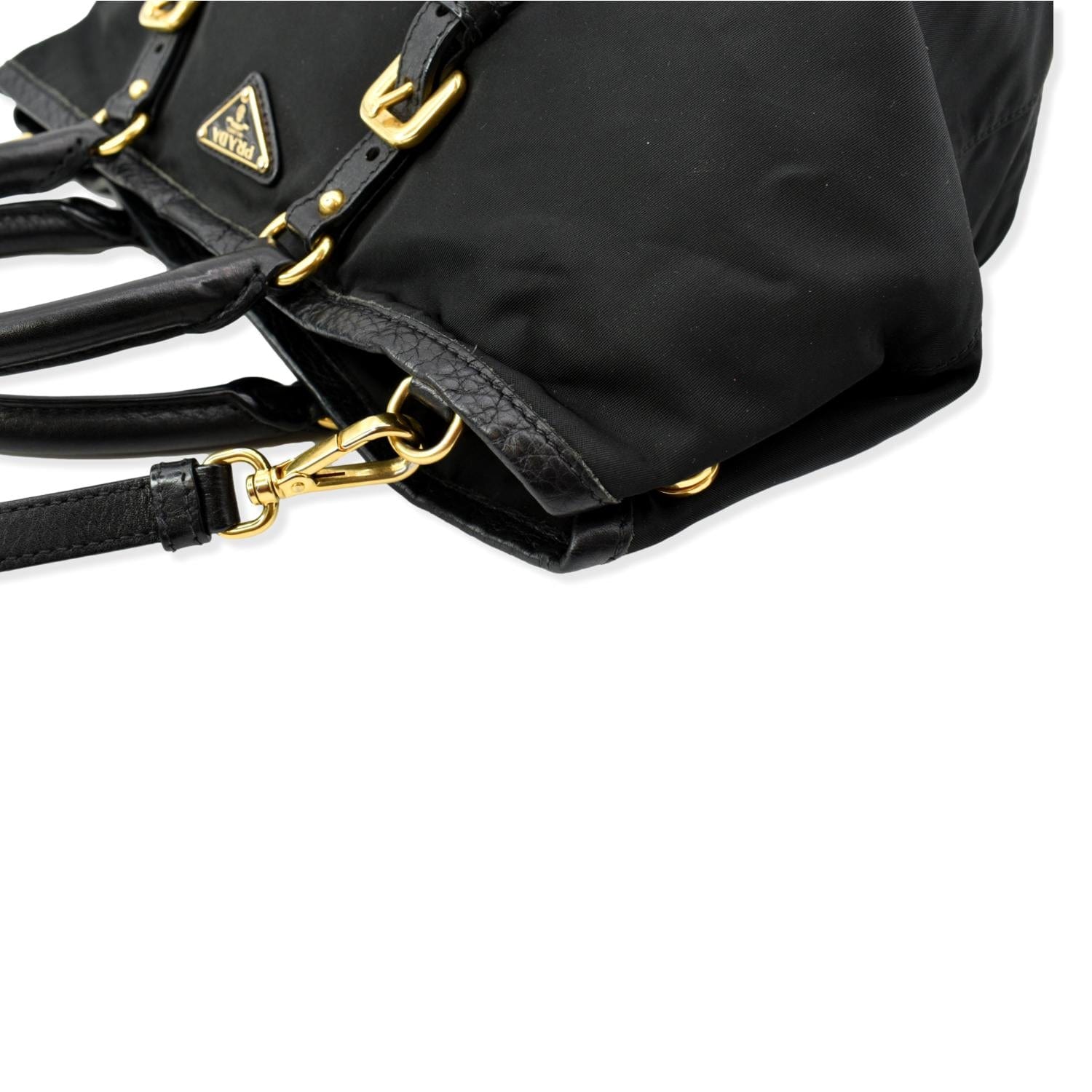 Prada Black Vitello Daino Dual Strap Crossbody Bag QNB4KLABKB000
