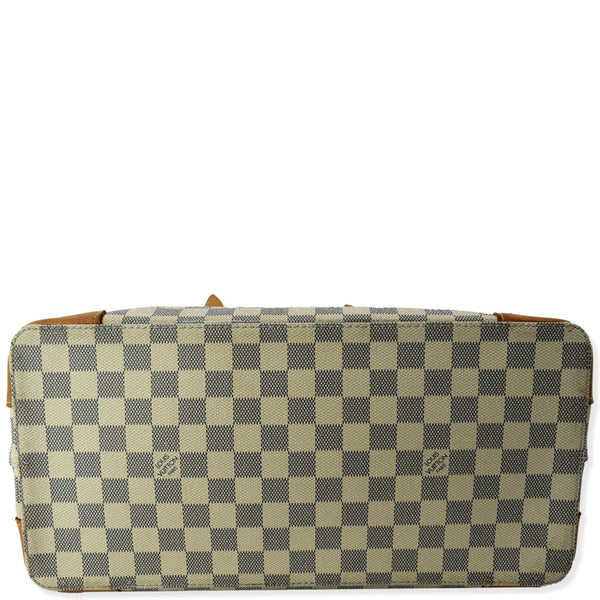 LOUIS VUITTON Hampstead MM Damier Azur Shoulder Bag White