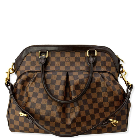 LOUIS VUITTON Trevi GM Damier Ebene 2way Shoulder Bag Brown