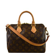LOUIS VUITTON Speedy 25 Bandouliere Monogram Canvas Shoulder Bag Brown