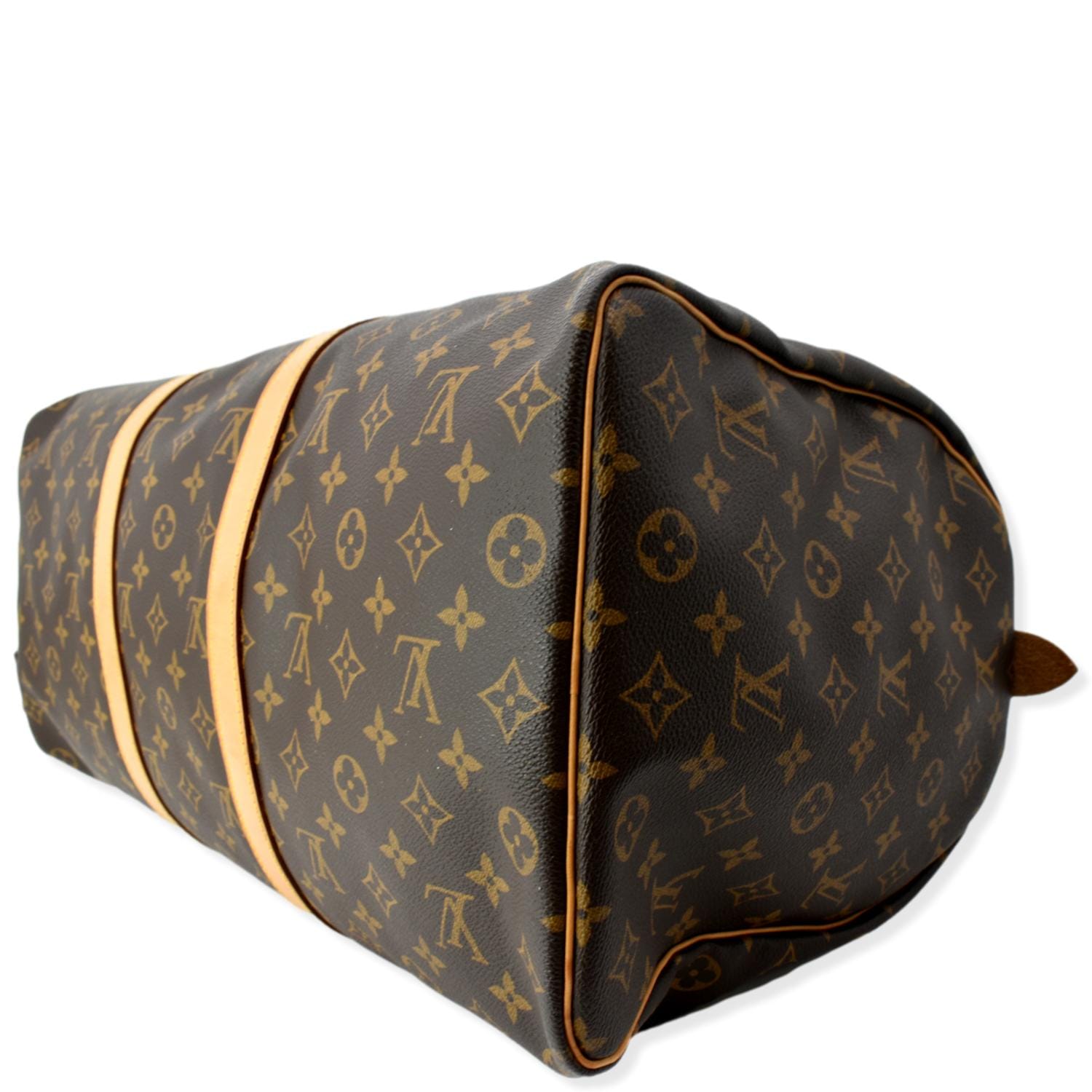 Louis Vuitton Keepall 50 (damaged) Brown Monogram Travel Bag. Save