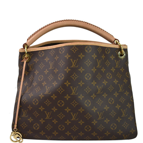 LOUIS VUITTON Artsy MM Monogram Canvas Shoulder Bag Brown